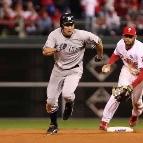 To this day, this is one of the most heads up plays you’ll ever see, especially in a pivotal World Series game.

Johnny Damon with a high IQ play, steals second, then takes off stealing third beating the shift in Game 4.

Yankees | Phillies | MLB | Baseball