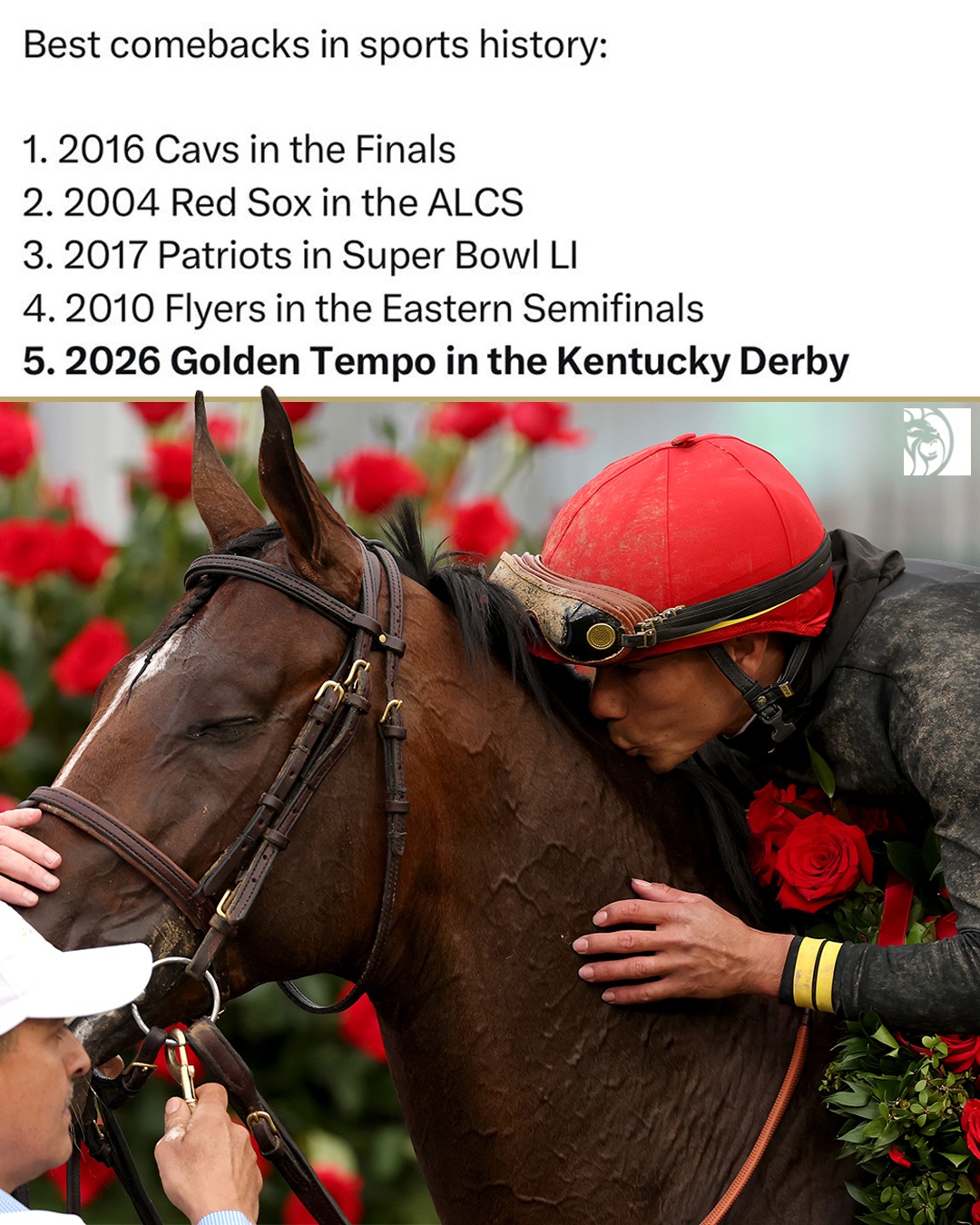 A Kentucky Derby for the ages 🏇

#KentuckyDerby #NBA #NFL #MLB #NHL