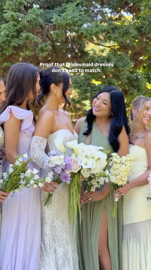 And yet somehow they all matched perfectly 💛✨🫶 
Each girl chose their own dress and style and it came together perfectly 🥹

Planner & designer @winstonsevents 
Florals @dafioridesign 
Content @amourcontent 
Makeup @makeupbyemmylou 
Hair @hairby_schell @hairbykristinhahn 
Backdrop @bespokedecor 
Rentals @winstonsevents 
Venue @cecilgreenparkhouse 

#2026bride #2027bride #weddingreels❤️