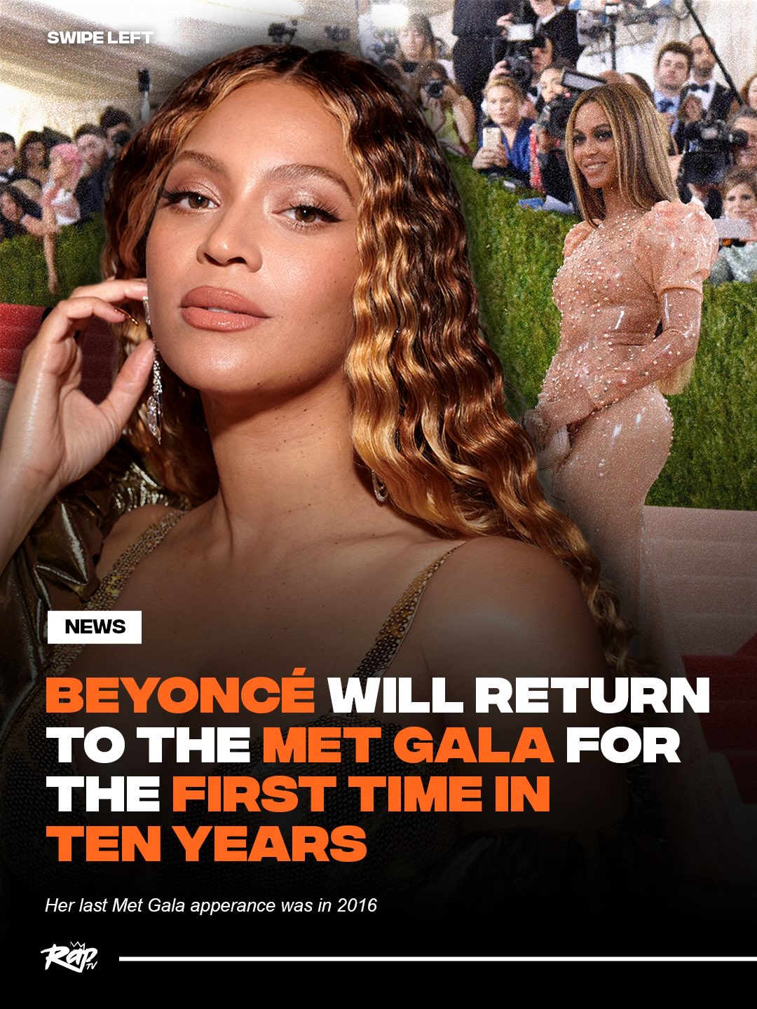 #Beyoncé will be making an appearance at the Met Gala for the first time in TEN YEARS‼️🤯

Making her appearance as the co-chair, fans are speculating that Bey will be making a big announcement such as a tour, or new music 👀

Do y’all think she will be announcing something⁉️🤔