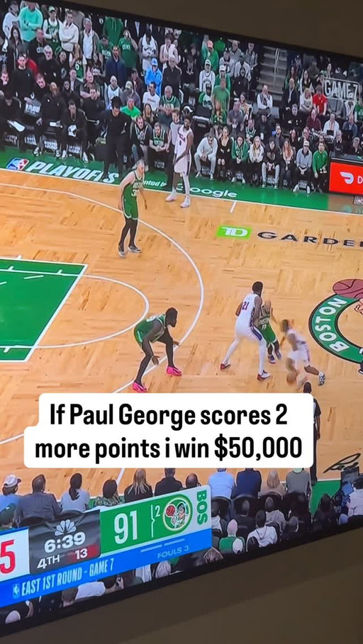 The end is truly unbelievable 

#76ers #celtics #paulgeorge