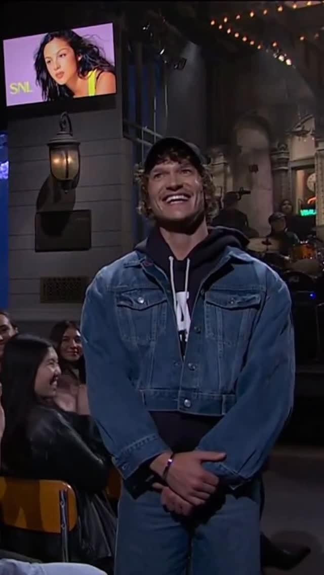 CONNOR STORRIE INTRODUCING OLIVIA RODRIGO ON SNL, LIFE IS WORTH LIVING!!!!

Video: Courtesy of SNL