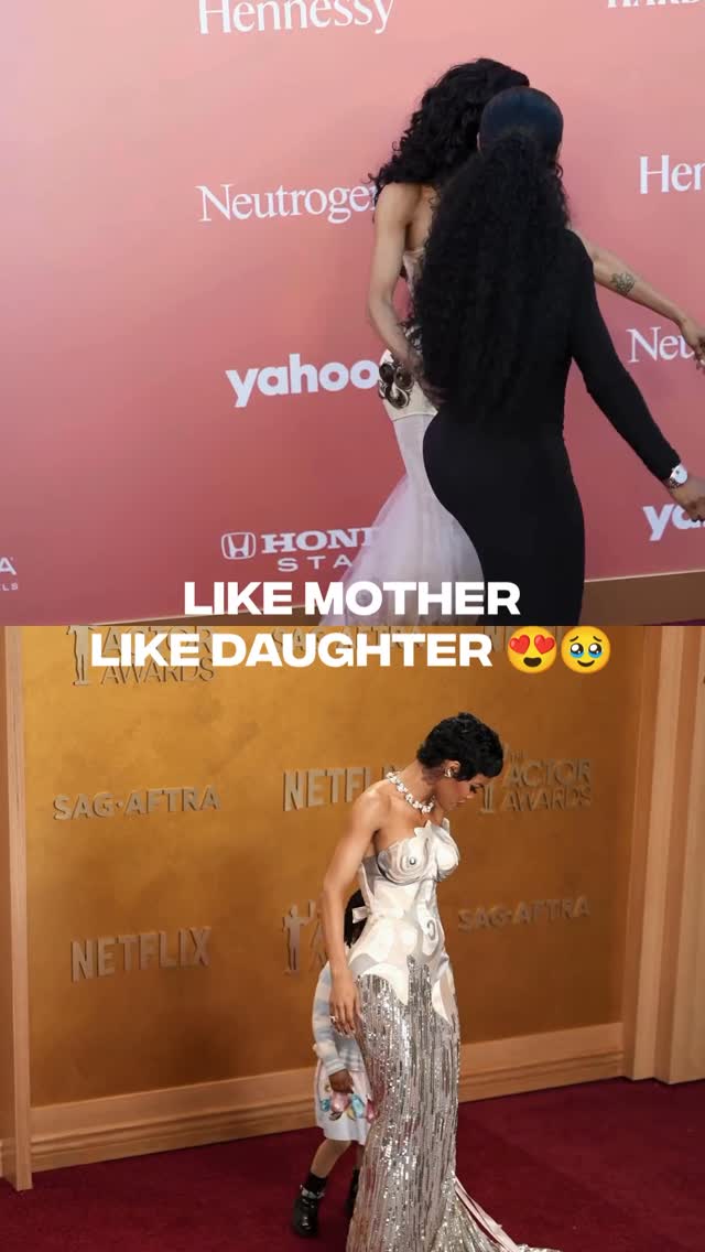 Nothing like a daughter’s love 😍

Teyana Taylor helped her mom out on the red carpet just like her daughter.

(🎥: Getty)