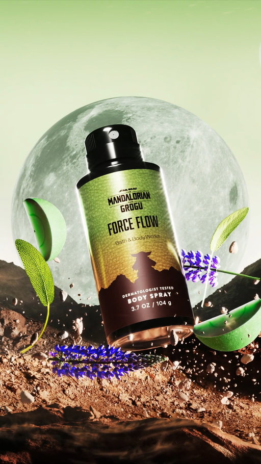 New, limited-edition scents inspired by a galaxy far, far away….STAR WARS: The Mandalorian and Grogu and Bath & Body Works. Catch this collection before it jumps to hyperspace.

🌿 Force Flow: a tiny, but powerful scent of galactic green apple, salted lavender and cosmic sage.
🚀 Bounty Hunter: a bold blend of Beskar sea salt, solar woods and protective patchouli.
🪐 Ice Planet: a refreshing mix of frozen cypress, glistening water and radiant amber.

Bath & Body Works Rewards members: Get exclusive access on May 4 to shop the collectible Ice Planet 3-Wick Candle and accessories. Online only.

Full collection launching in Bath & Body Works stores and online on May 11. This is the Way. 

See Star Wars: The Mandalorian and Grogu only in theaters May 22.
