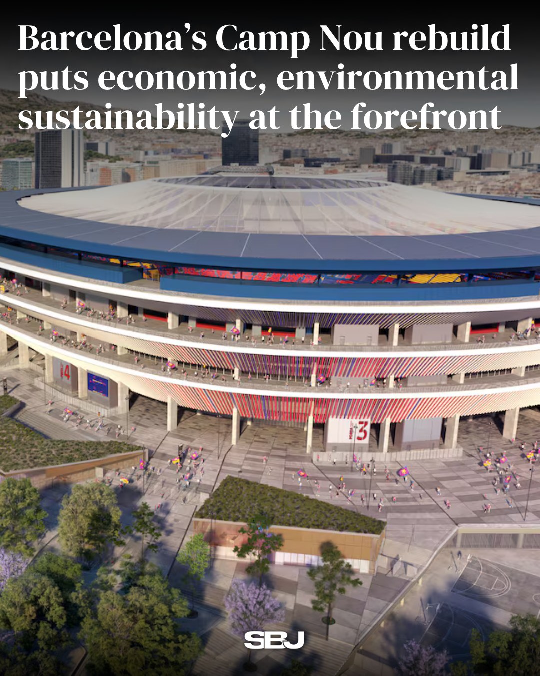 Spain has become a blueprint for the future of soccer venues 🇪🇸⚽

From Real Sociedad and Real Mallorca to Atlético de Madrid and Real Madrid, clubs across Spain are redefining the stadium experience through premium hospitality, modern design and sustainability. But no rebuild has drawn more attention than FC Barcelona’s $1.87B reconstruction of Spotify Camp Nou.

The iconic venue is being reimagined as the centerpiece of Barça’s long-term strategy, blending new technology, renewable energy and premium fan experiences with the history of one of soccer’s most legendary stadiums.
