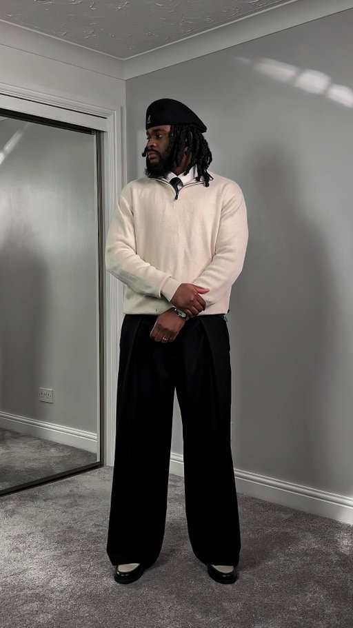 Bringing back the quarter zip 👨🏾‍🏫

Comment “QUARTER ZIP” for outfit details sent straight to your DM 🫡

#quarterzip #sweater #mensfashion #menstyle #explore
