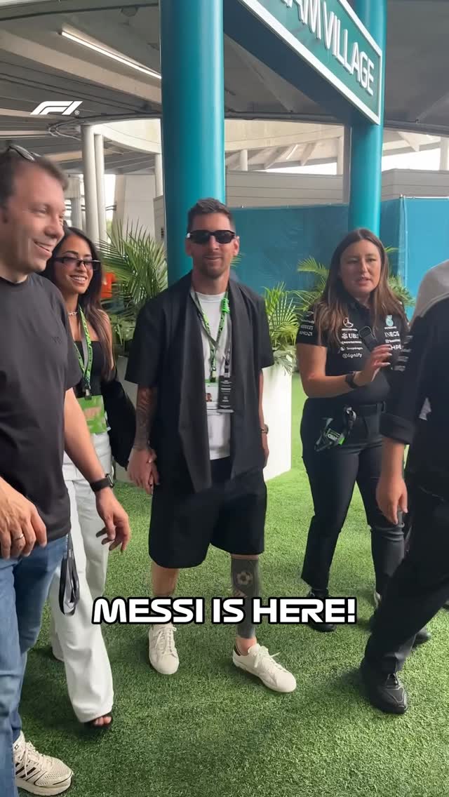 Lionel Messi is here! 

#F1 #Formula1 #MiamiGP @leomessi