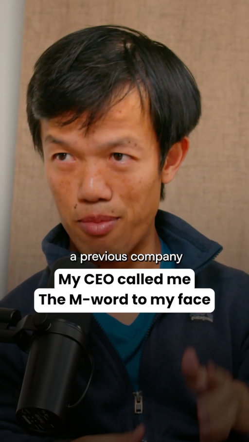 His CEO called him "the tallest midget" in a meeting. It totally caught him off guard.

Danh didn't blow up.

But he texted the CEO later on: *"I'm going to assume you didn't know that word is derogatory. I just want to let you know how I felt."*

The CEO was apologetic. Curious. Wanted to learn more.

That's how you confront something without destroying the relationship in the process.