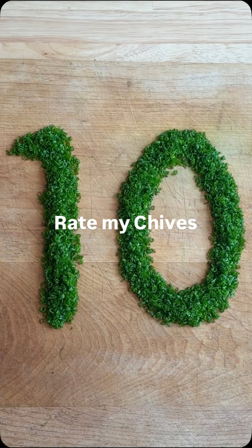How to Cut the PERFECT Chives (pt. 2) 🔪🔪

This is a behind-the-scenes of my second attempt at getting a perfect 10 from @ratemychives!

I’ll be sharing my photo submission tomorrow, so be sure to follow allong to see the final result.

If you’re looking for tips on how to cut chives yourself, check out my recent video where I walk you through the process step-by-step ⬇️

https://www.instagram.com/reel/DWW6xGel-UL/?igsh=MWZ4dTBxcDBlczVpdw==

#chives #knifeskills #homecooking