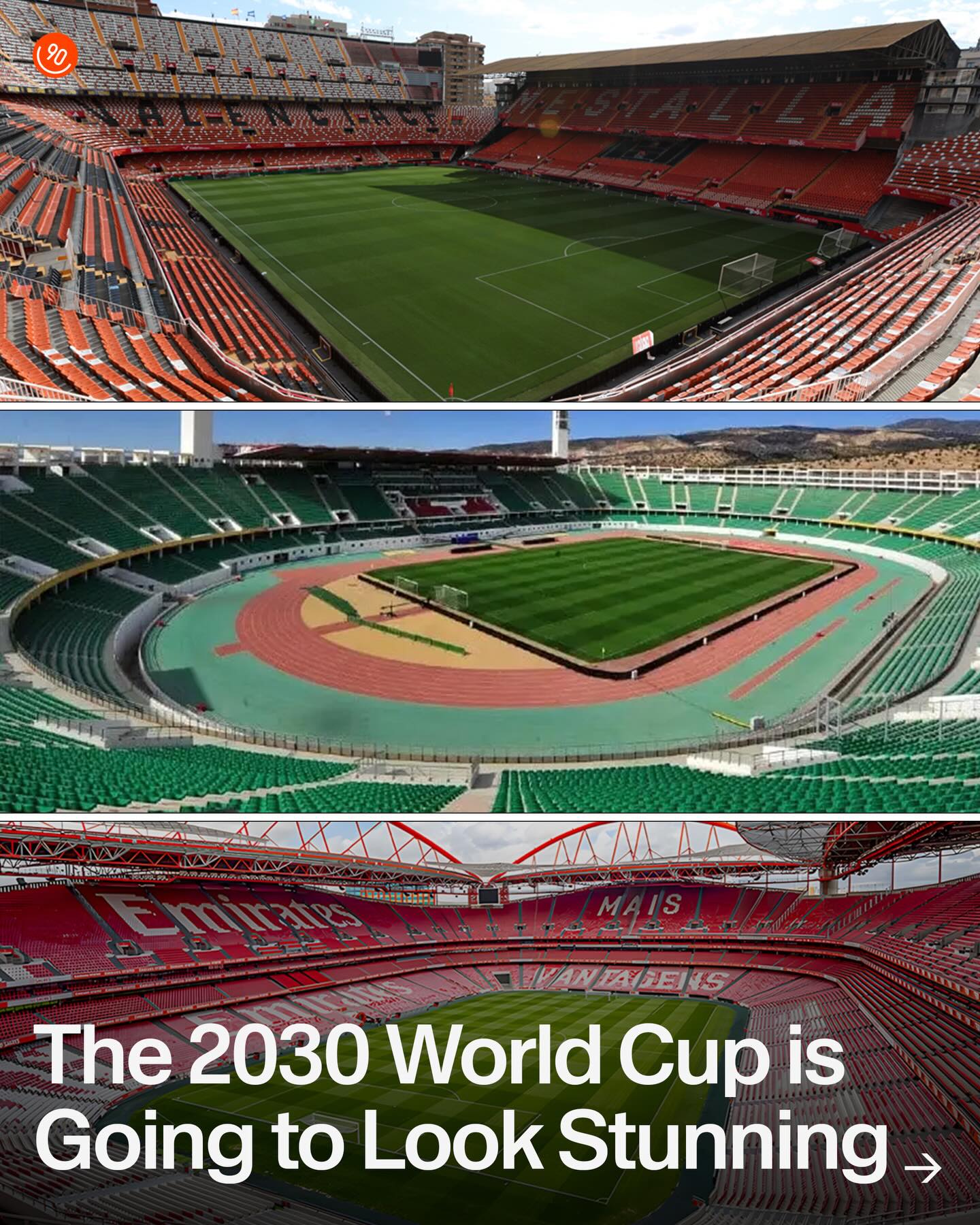 The 2030 World Cup might just be the best combination of cities and stadiums we’ve ever seen... and might ever see. 

As long as you pack yourself a decent supply of sun cream, you simply can’t go wrong. Start saving now; make the away day of your dreams a reality.