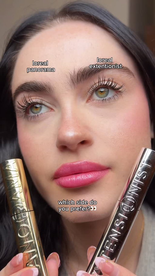 loreal extentionist vs. loreal panorama mascara battle✨ comment which side you think wins👀🏆💖