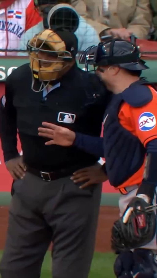Laz Diaz scared Wilyer Abreu so bad he thought he got rung up

#redsox #baseball #sports