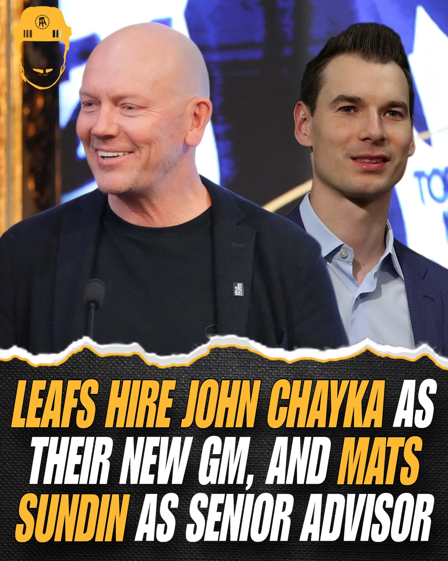 Leafs hire John Chayka as their new GM, and Mats Sundin as Senior Executive Advisor of Hockey Operations 🍁