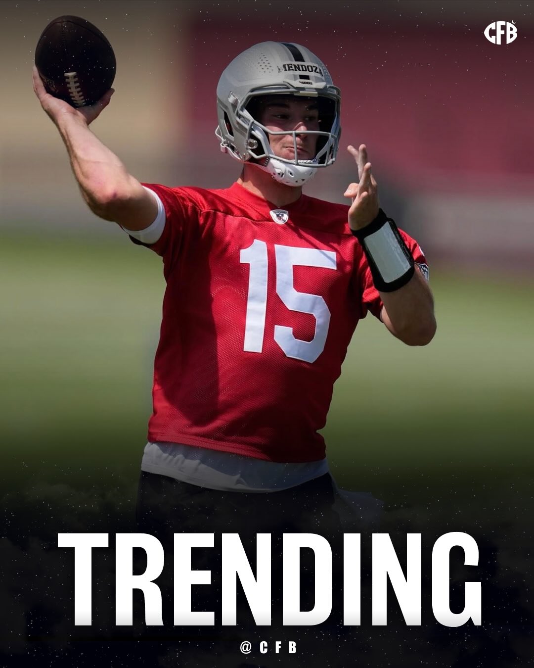 Indiana National Champion & Raiders rookie QB Fernando Mendoza says if Indiana’s White House visit on May 11 coincides with a day of practice, he won’t be able to go:

“I’m at the bottom of the totem pole here. I gotta prove myself. I can’t miss practice. … As a rookie, I don’t think that’s a good look.”

Gotta respect the NFL #1 overall picks mindset. 💪 

📸 @raiders