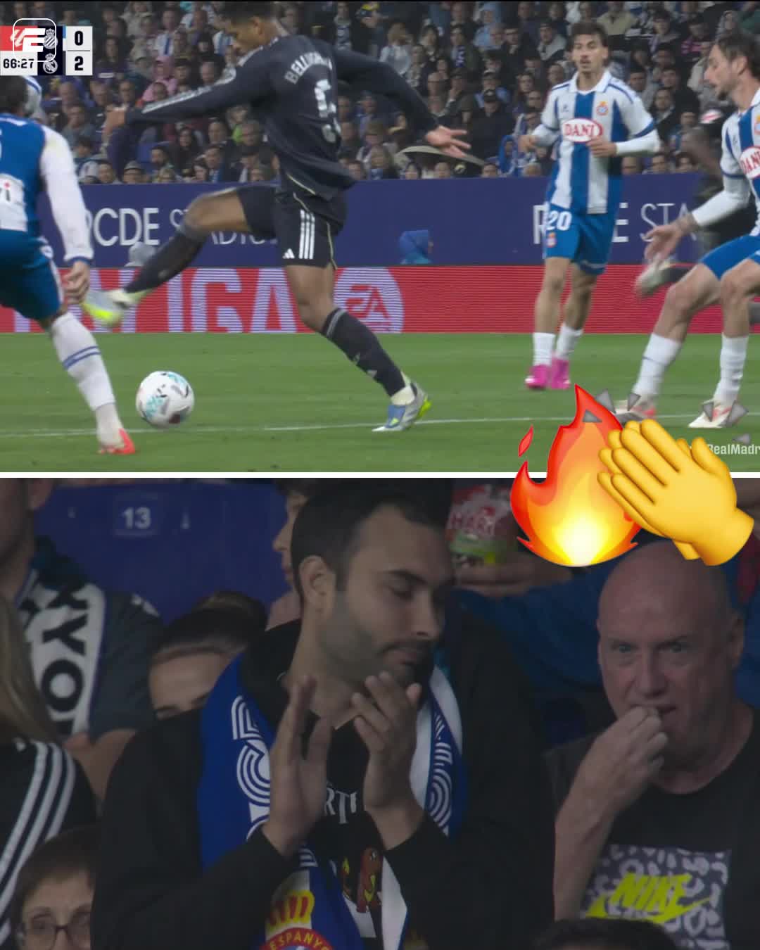 APLAUSOS DA TORCIDA ADVERSÁRIA PARA ESSE GOLAÇO! 🔥👏🔥👏🔥👏 Esse GOLAÇO do Vinicius Júnior é para você aplaudir DE PÉ! LINDO, LINDO, LINDO!

Assista a Espanyol x Real Madrid, AO VIVO, pela ESPN no Plano Premium do #disneyplus

👉 Anota na agenda: dia 10/05 você assiste ao EL CLÁSICO AO VIVO pelo plano Premium do #DisneyPlus

#LALIGAnaESPN #LALIGA