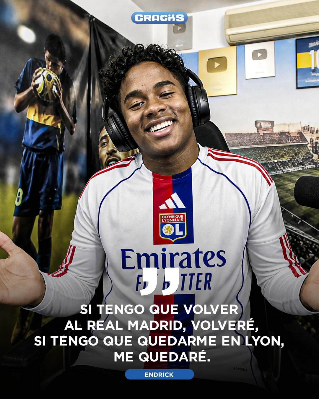 ¡ENDRICK DECIDE! 🚨

📌 Habló sobre su futuro entre Real Madrid y Lyon.

⚠️ “Si tengo que volver, volveré… si no, me quedo”.

👀 Eso sí, confiesa que le gustaría seguir en Francia.