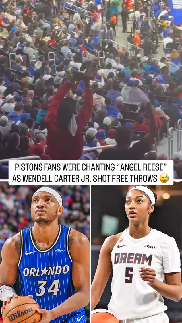 Pistons fans were chanting “Angel Reese” at Orlando Magic’s Wendell Carter Jr. as he shot free throws in the closing minute of Game 7. Wendell ended up missing one of the free throws for the Magic 😅

(via @woodwardsports)