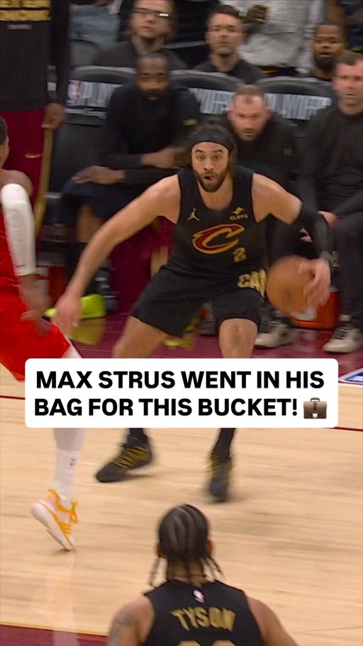 @maxstrus shows off the HANDLE and dances into the paint for the two! The @cavs outscored the Raptors 38-19 in 3Q! 💼 TOR/CLE WIN OR GO HOME • Game 7 LIVE NOW on NBC/Peacock • <link in bio>