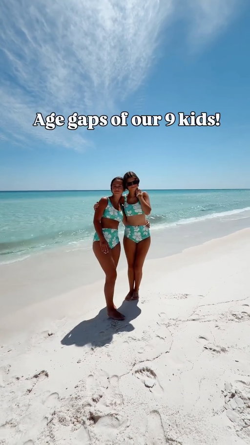 The biggest one is between #8 and #9 and that’s because we had two losses in between them.😞 Our smallest age gap is between #5 and #6 and that was because of adoption.☺️ Our oldest and youngest are 15 years apart and it’s so sweet!! I love big age gaps so much. 

What age gap do you think is the sweet spot?