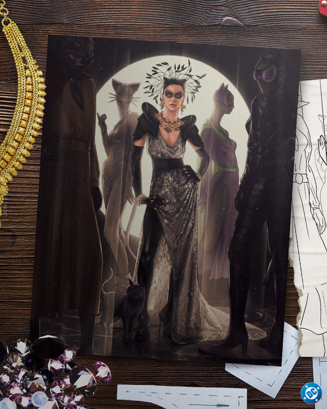 Catwoman's stealing the spotlight, and everyone's jewelry, at this year's Met Gala. Look courtesy of @jackmrhughes.
