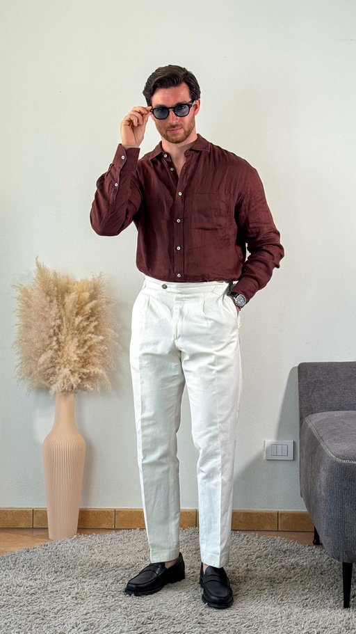 Bordeaux, White and Black are always a good idea.
 
Office Outfit - Episode 18👨‍💼
 
#officeoutfit #colorcombination #springoutfitideas