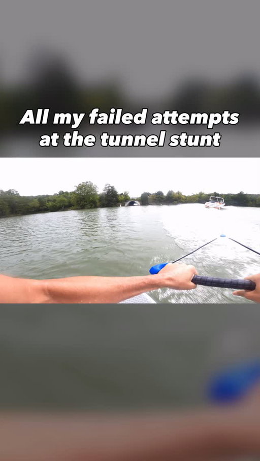 All of my never before posted attempts at the tunnel stunt 🫣