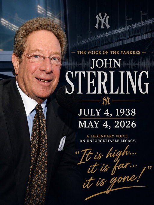 The voice we grew up with is gone.

For decades, John Sterling wasn’t just calling games, he was Yankees baseball.

Every home run, every signature call, every October moment. You didn’t just watch the Yankees, you heard them through him.

There will never be another voice like John Sterling ❤️ Rest in peace to a legend. 

#Yankees #JohnSterling #NYY #YankeesHistory #MLB