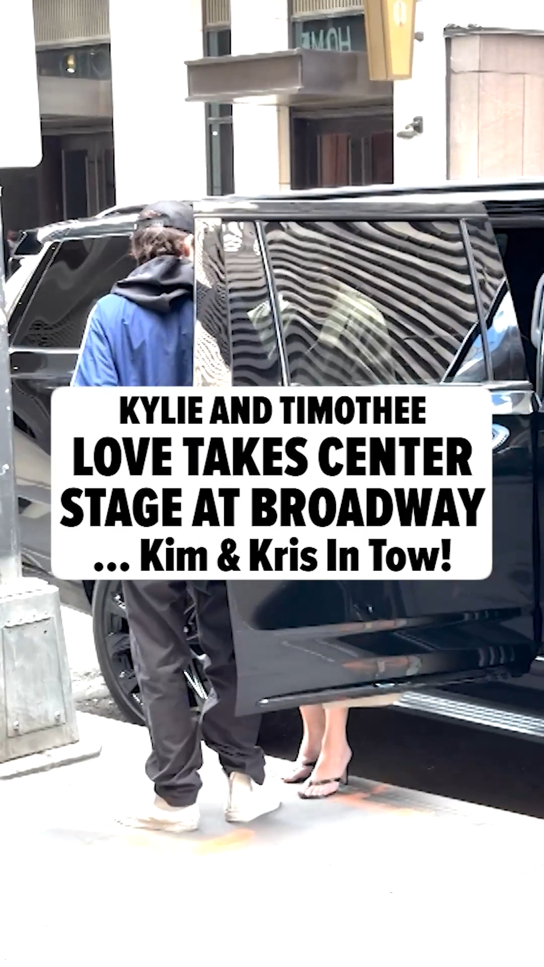 It's a family date day for Kylie Jenner and Timothée Chalamet. The couple was seen arriving hand in hand for a Broadway performance of "The Fear of 13" along with Kris Jenner, Kim Kardashian, and Kendall Jenner! 👀