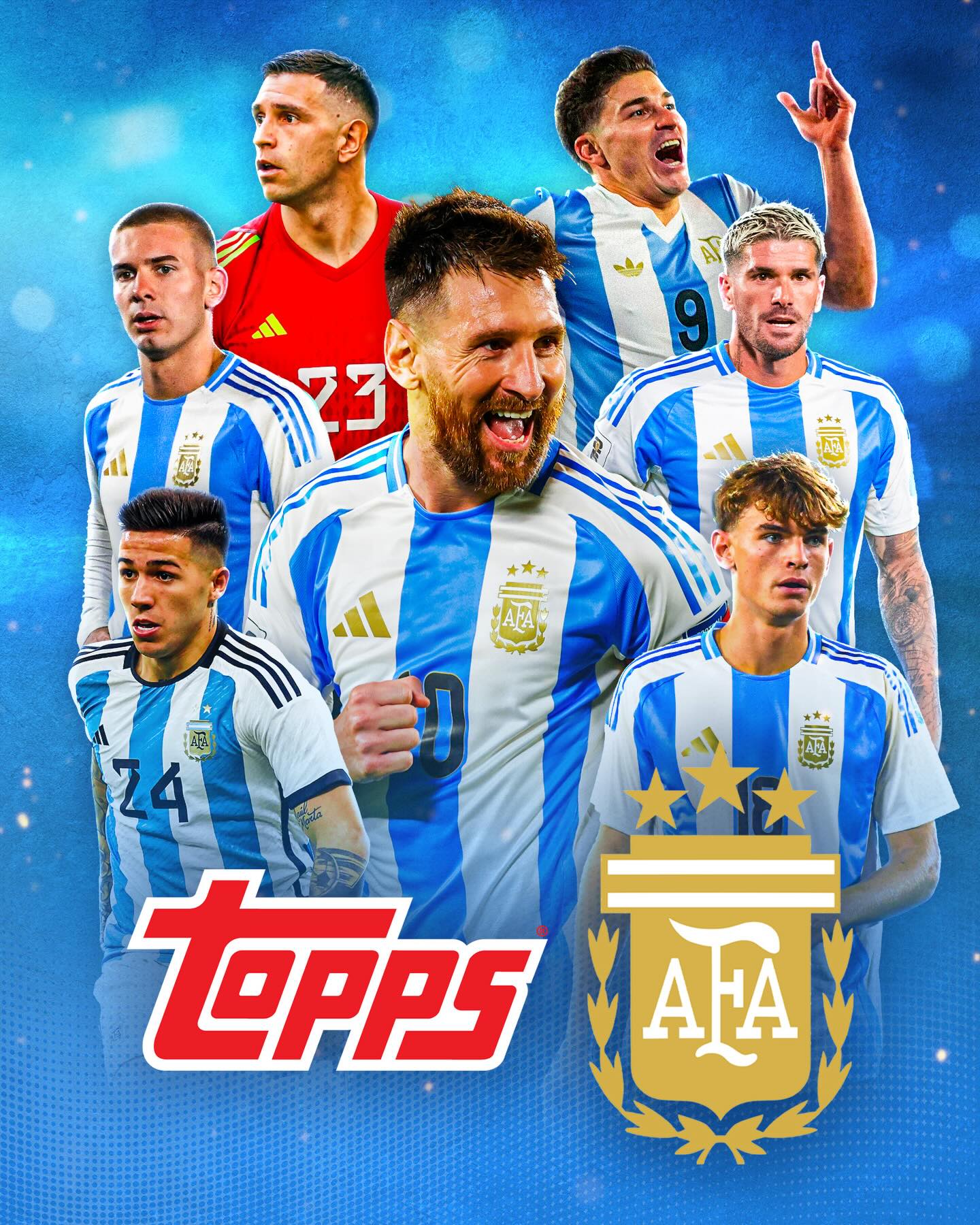 We’re excited to announce that we’ve agreed to a long-term, exclusive collectibles deal (trading cards, stickers, and trading card games) with the Argentine Football Association. The historic deal begins immediately and covers the next four World Cups... Here’s a first look at some of our upcoming cards, we can’t wait to show you more!