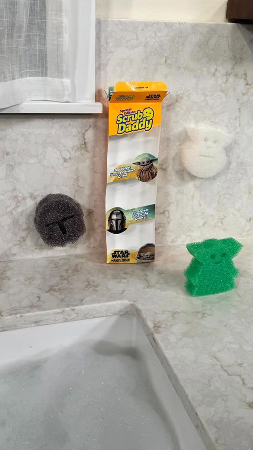 May The 4th Be With You 🌟 Find these STAR WARS: THE MANDALORIAN™ shaped Scrub Daddy sponges at @samsclub today! #scrubdaddy #mandalorian #disneyhome @disneyhome