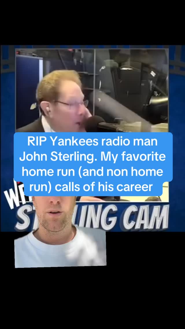 RIP to John Sterling. The long time voice of the Yankees on the radio. The only, and I mean ONLY, person in the Yankees organization I’ve ever liked. He was with the Yankees for THIRTY SIX SEASONS! Including a 5,000+ game streak from 1989 to 2019. His nicknames and customized HR calls were a highlight of New York baseball for decades. He has a few legendary calls, and a BILLION botched ones. But he was always charming and endearing, even when he was accidentally calling home run replays as real home runs. Up to the press booth in the sky you go, John!
