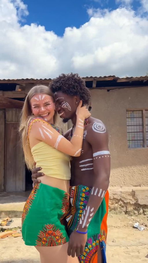 Embracing each other’s cultures🌍🥰 #couple #africa #europe 
Dc @kalinbrothersofficial