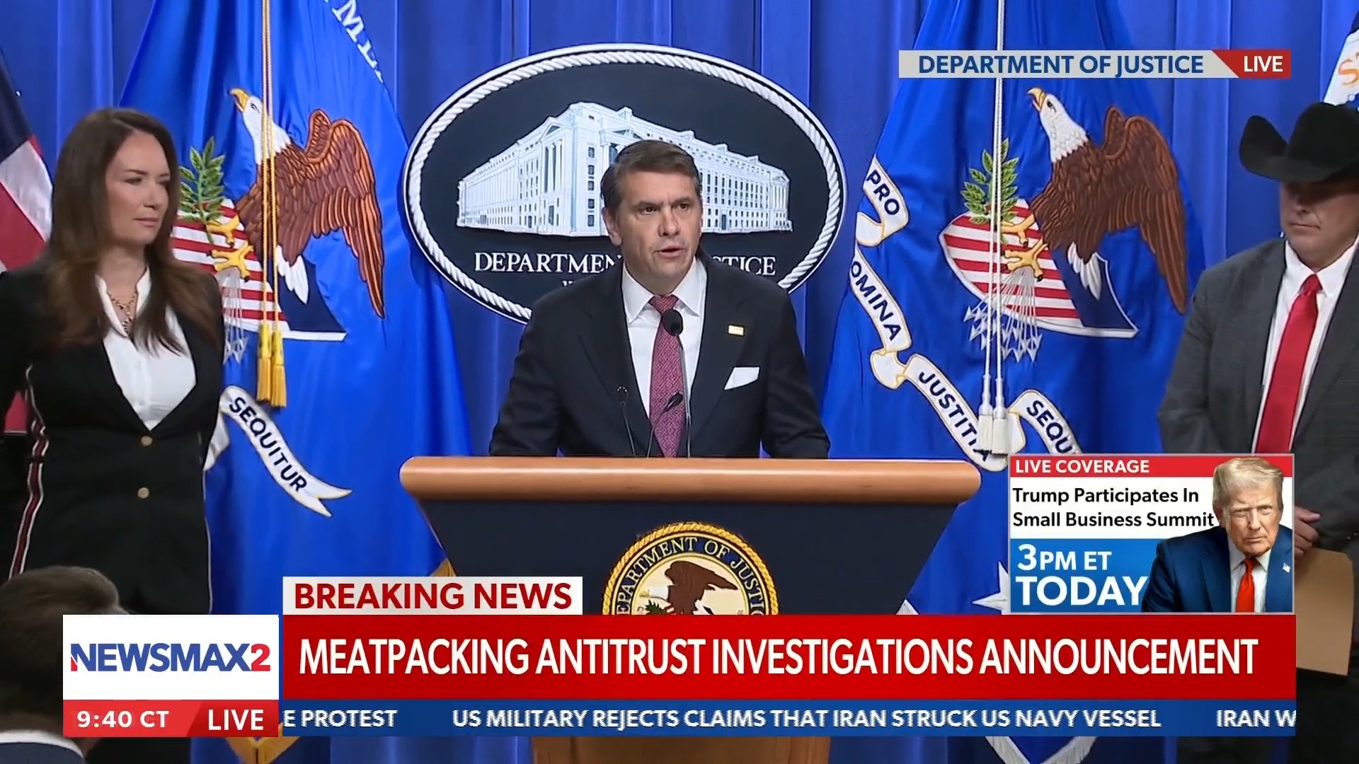 BREAKING NEWS: Acting Attorney General Todd Blanche announces an investigation into meatpacking antitrust practices in order to protect competition.