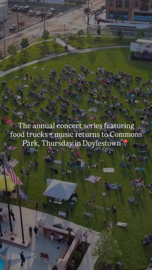 RSVP on @towns_of 👇

A full month of live music is coming to Broad Commons Park as Concerts at the Commons returns every Thursday in May at 6 p.m.

Hosted by @boroughofdoylestown in collaboration with @stageunitedcommunity , the free, all-ages series will feature a mix of live performances, local food trucks, drinks, and family-friendly activities.

The lineup includes:

May 7: @sugdaniels_ with @cloveronthemic 
May 14: snacktime with Colacore (@wxpnfm Welcomes)
May 21: Driftwood with @katelynn.casper 
May 28: @fat_mezz with @hay.sugar (WXPN Welcomes)

The event is pet-friendly and open to the public, making it a go-to weekly hang for locals throughout the month.

Parking is limited at Borough Hall, with additional garage parking available nearby.

-

Looking to find/host local events in your town? Follow @towns_of + check the link in our bio to learn more. 

#buckscounty #buckscountypa #phillysuburbs #doylestownpa #buckscountyevents