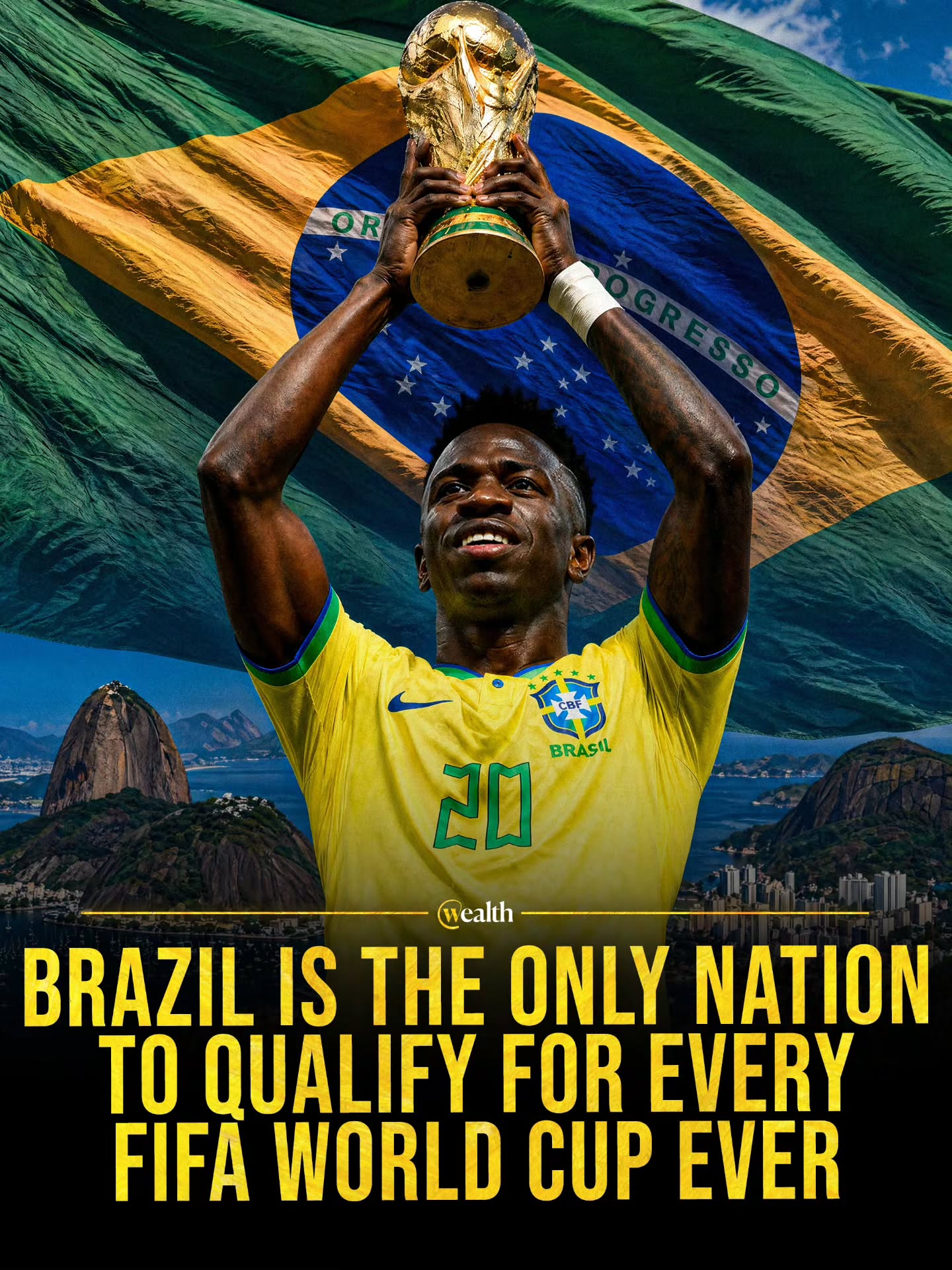 Twenty-three World Cups in a row is absurd 🇧🇷⚽️

Brazil sealed its place in the 2026 finals and still stands alone as the only country with a perfect World Cup attendance record. Every edition, every era, now a 23-tournament streak.

That kind of run does not happen from nostalgia. It comes from a system that keeps reloading: talent pipelines, serious sponsor money, and a football culture that starts on the street long before it reaches the stadium.

A record this rare now feels baked into the calendar.

#Football #Sports #WorldCup2026 #WorldCupQualifiers #Brazil