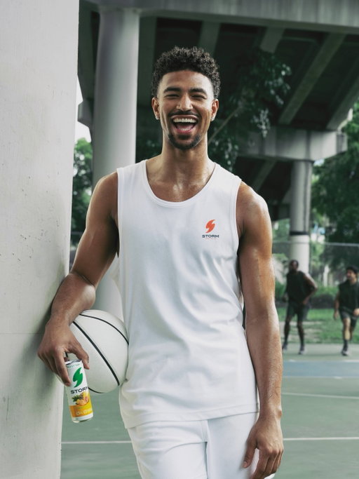 Good energy shows up on and off the court.​ 
 
We’re teaming up with @qdotgrimes because the work behind the game deserves 200 mg of zero sugar energy that can keep up.​ 
​ 
#EnergyForLife