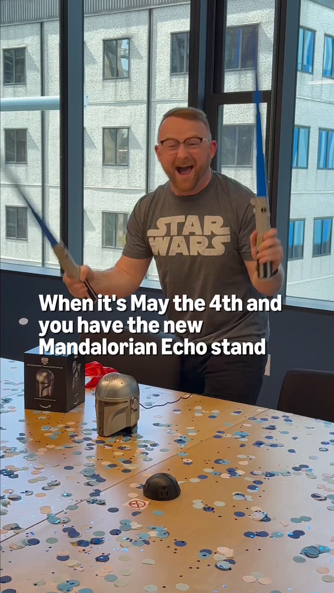 The Force is strong with Alexa+…

Transform your Echo Dot into a Star Wars collectible with two limited edition stands: 
💫 The iconic Mandalorian helmet 
💫  Grogu, the galaxy's most beloved foundling

Find them at the link in bio.
