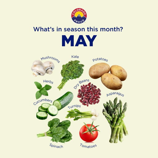 The Colorado Proud May produce guide is officially here! 🍅 🥬 Here's the produce that’s just hitting its peak and is perfect for spring cooking and farmers market trips.

Don't forget to download the Colorado Proud produce calendar to make the most of fresh, local produce all year long. 🔗 in bio

_______________________________________________________

La guía de productos de temporada de Colorado Proud ha llegado oficialmente. 🍅 🥬 Estas son las frutas y verduras que están en su mejor momento y que son perfectas para cocinar en primavera y para ir al mercado de agricultores. 

No olvides descargar el calendario de productos de Colorado Proud para aprovechar al máximo los productos frescos y locales durante todo el año.