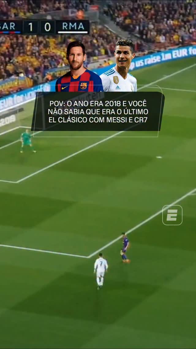 🚨 Alerta de saudade e nostalgia!

Admita: você não imaginava que esse seria o último El Clásico com Lionel Messi e Cristiano Ronaldo em campo juntos (e ambos marcando). 😢⚽

E ainda com a narração de Rogério Vaughan… simplesmente inesquecível 🎙️✨

📺 Não perca NADA de Barcelona x Real Madrid, no próximo domingo (10), às 16h (de Brasília), AO VIVO e COM IMAGENS pelo Plano Premium do #DisneyPlus

#LaLigaNaESPN #ElClasicoNaESPN #Barcelona #RealMadrid