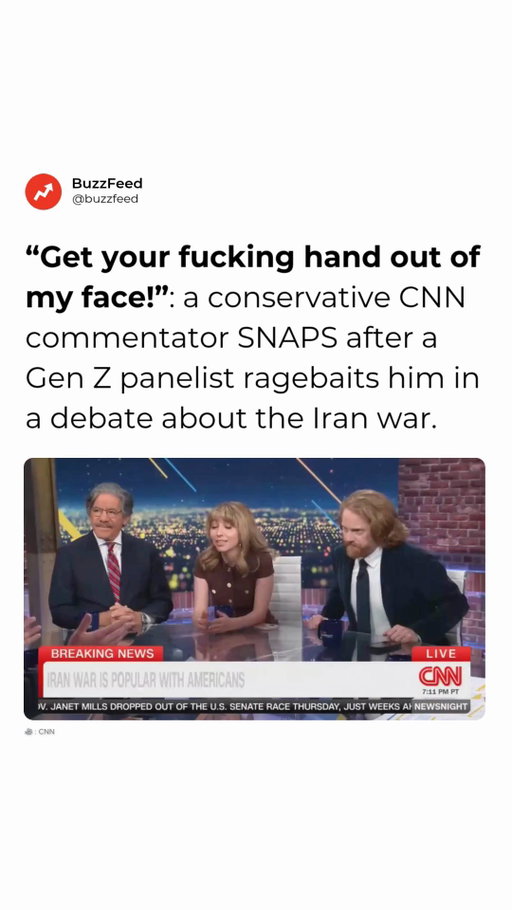 "So you can't answer the question. I would be mad too." A CNN panel got HEATED after Gen Z commentator Adam Mockler pressed conservative pundit Scott Jennings on the Iran war. During the segment on CNN NewsNight with Abby Phillip, Mockler repeatedly challenged Jennings to name a single political win from the conflict, which quickly turned tense. At one point, Jennings snapped: “get your f—ing hand out of my face,” as host Abby Phillip stepped in to try and calm things down. The clip has since gone viral, with people calling it everything from “ragebait” to “unbelievably satisfying,” as the debate turned into a full-on crashout moment.

📷: CNN