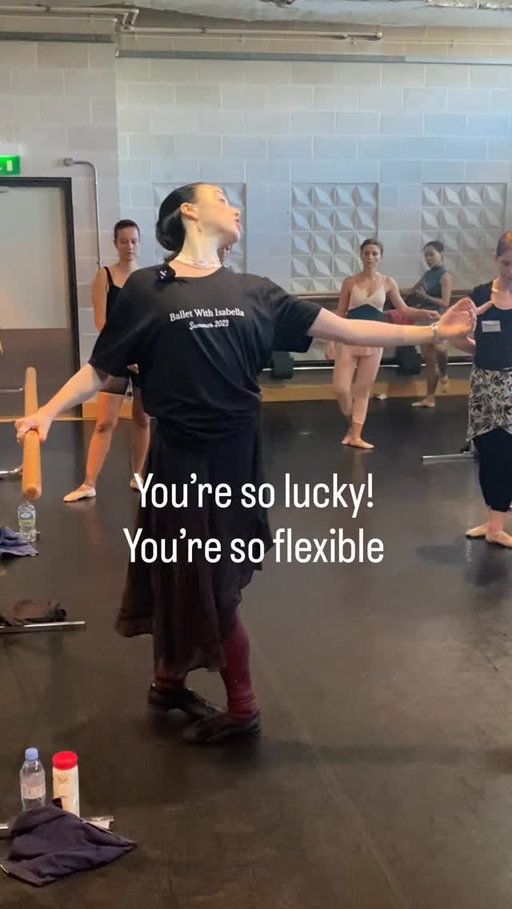 WE CAN IMPROVE. LET’S TRY ✨ 

This post is about improvement. You don’t need to become super flexible. In the Russian school it was favoured. I wasn’t flexible so I put some effort in to stretch as I wasn’t. Surprisingly I improved a lot! 

This is not to say everyone will get super duper flexible but I think everyone can improve in their own way, and do what works for them with the right guidance around you and safely. 

I get so many comments saying, it is luck and some of us can’t do that. It wasn’t luck nobody believed in my skill, that nobody thought I’d have enough turnout. It wasn’t luck I decided to improve it. 

I used to look at Svetlana Zakharova and think, no way will I be like that. I accepted it. For a while. But then I decided to try. 

You can do the same, for turns, for jumps, for studying !! Yes there’s genetics that help. But hard work helps more. Let’s focus on improving, the rest will come. 

If you knew the amount of stretching and conditioning I did… the hours alone. You wouldn’t call it luck. 

As adults we place so many learned limitations on ourselves from our beliefs and surroundings. 

We rationalise our way out of situations, out of being able to do something. Balet aside it can be anything! 

I dare you to dream big and go after what you want! 

You’re going to do great this week 💪🏻🤍

If you’re looking for guidance head to the link in my bio to follow hundreds of classes and courses for your goals! 

——
#ballet #inspire #ballerins