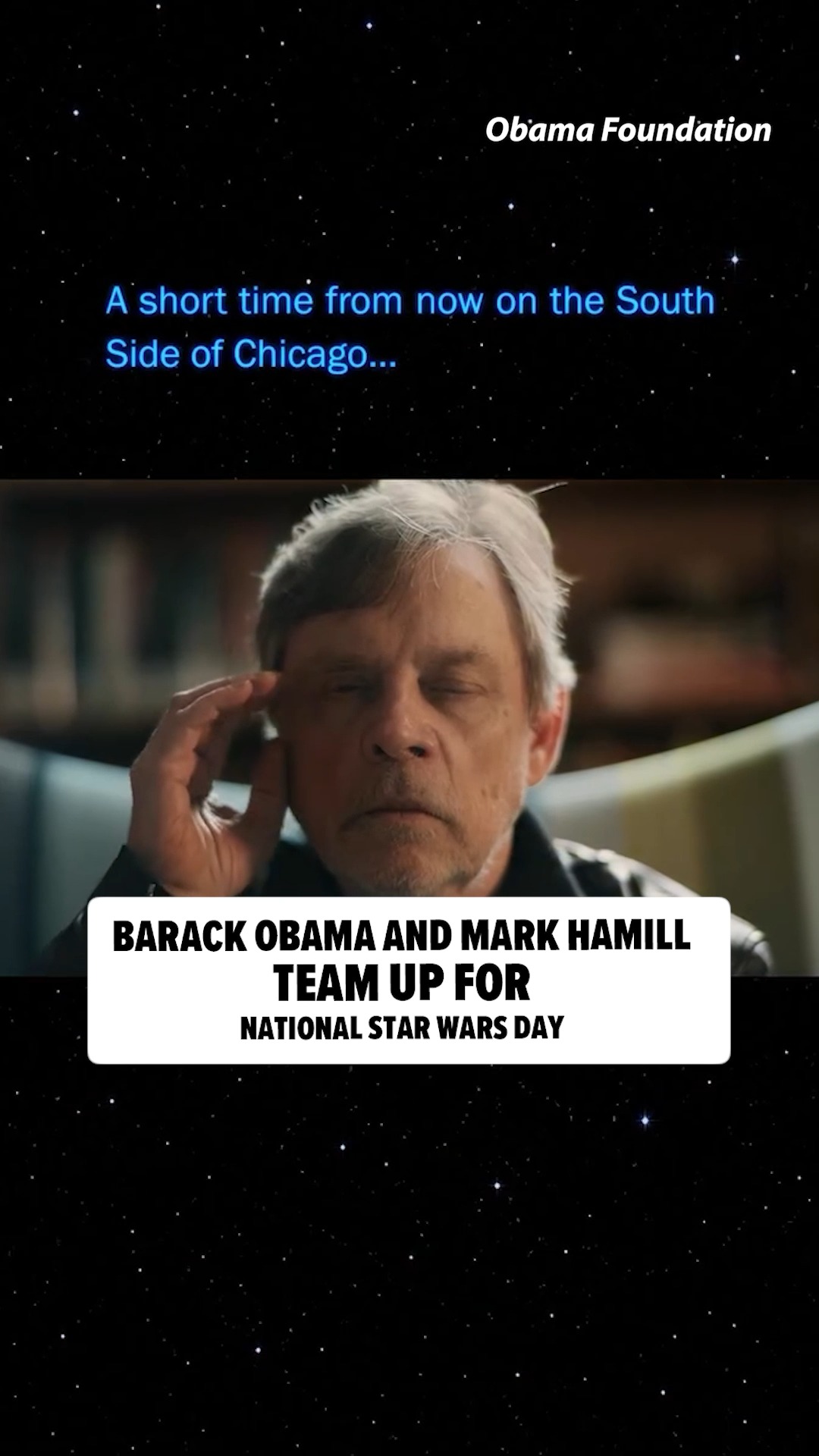 🐐🤝 Barack Obama and Mark Hamill Team Up For National Star Wars Day...

🎥: Obama Foundation
