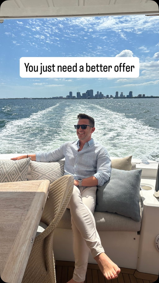 Stop selling your time.
Start selling transformation.
Build the offer that changes the math. 

You don’t need to post more.

You need a better offer.

Right now you’re doing all the activity. Posting. Creating. Showing up.

But it’s not turning into real revenue.

Because your offer isn’t big enough.

Aaron was billing hourly. Thomas was selling $500 courses.

They built $10K offers and stopped playing business.
Now they get paid more without doing more. 

Comment CHALLENGE and I’ll send you the link.