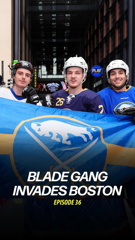 @buffalobladegang invaded enemy territory in Boston for round 1 of the playoffs 🏒🛼✨