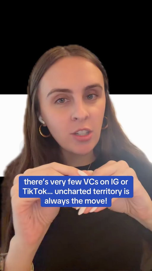 there’s very few VCs on IG or TikTok… uncharted territory is always the move!

here’s the other GPs here on IG making content! @geoffreywoo, @marshallsandman, @kate__mcandrew
