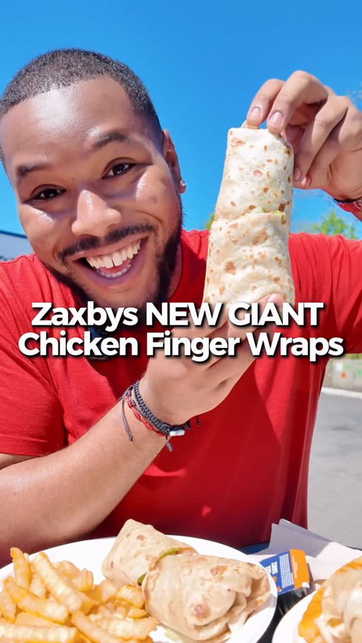 #ad @realzaxbys just dropped their GIANT Chicken Finger Wraps and these things are PACKED. Three hand-breaded Chicken Fingerz, fresh toppings, bold sauces… all wrapped up into a full meal. Chicken Bacon Ranch, Buffalo Blue, and Asian Zensation, all available for a limited time. If you’ve ever been let down by small wraps… this is not that. Go try the GIANT Chicken Finger Wrap lineup at your nearest Zaxbys. 
#Zaxbys #zaxbyspartner