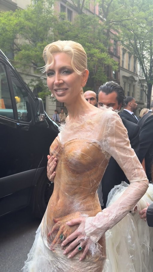 Sabine Getty wearing custom Ashi Studio couture!