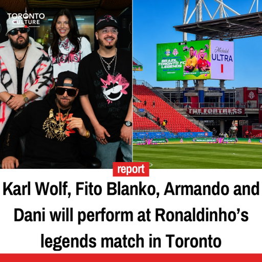 For the first time ever, Ronaldinho will take the pitch in Toronto for North America’s inaugural Living Legends match at BMO Field on May 8, 2026, featuring Brazil Legends against Toronto FC Legends.

The one-night showcase will include Adriano, Emerson and Maicon for Brazil, alongside Sebastian Giovinco, Jozy Altidore, Julian de Guzman and Dwayne De Rosario for Toronto FC. The night will also feature a halftime show with Karl Wolf, Armando Scarlato Jr., Fito Blanko and Dani Doucette, brought to you by Diogo Snow.

@karlwolfs @diogosnow 

📍BMO Field
📅 May 8, 2026

#TorontoCulture #Toronto #Ronaldinho #BMOField