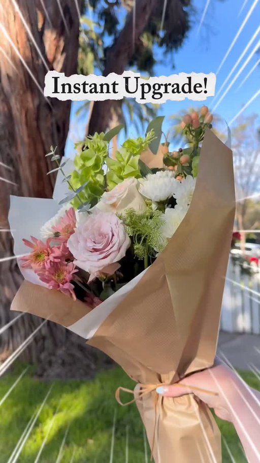 Whether you’re looking to show some love, marking a major milestone, attending a seasonal celebration, or simply treating yourself to something special (as the song goes, you can buy yourself flowers), #TraderJoes has you covered—and with our Easy Bouquet Wraps, we have you wrapped, too!
•
For less than the price of a cup of coffee, a classy, kraft paper Bouquet Wrap offers an instant upgrade to any bunch of blooms...
•
Simply select one of our stunning Seasonal Bouquets (or build your own!), remove it from its existing sleeve, pat stems dry, and insert the Bouquet into the Wrap, then tie the raffia around the base and bask in your Bouquet’s bespoke, fresh-from-the-farm-stand feel!
—