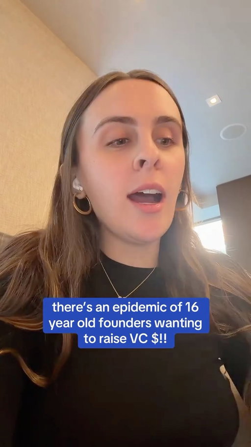 somehow this is a very hot take in tech… i love seeing young ambition but we shouldn’t encourage minors to raise institutional VC 🥲